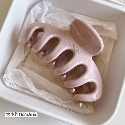 Koreanischer eleganter Haarklammer mit Punktmuster, große Ausführung, Premium-Haarklemme für Hochsteckfrisuren, Hai-Design, elegantes Haarzubehör, Mädchen-Haarspange - 8