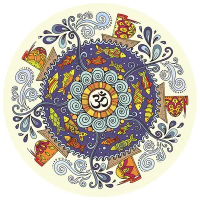 Non-Slip Rubber Meditation Yoga Mat, Round, Thick and Wide, Silent - 6