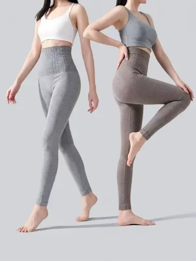 Women's High-Waist Warm Thermal Leggings with Tummy Control and Butt Lift