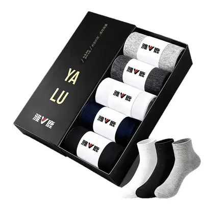 Yalu Herren-Business-Socken aus Kammgarnbaumwolle, geruchshemmend, atmungsaktiv