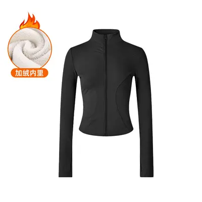 Women's yoga suit, two-piece, fleece lined, high waist - 7