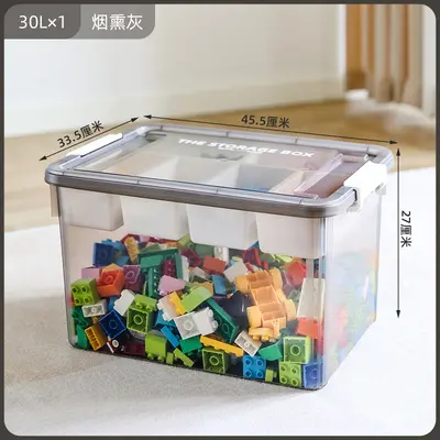 Xitianlong Children's Plush Toy Storage Box, Transparent, Large Capacity LEGO Building Blo - 13