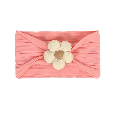 Children's Nylon Headband with Flower and Jacquard, High Elastic - 8