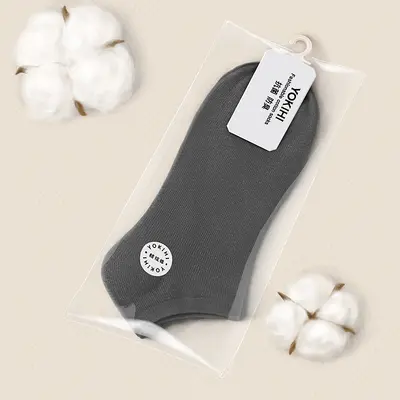 [Cotton antibacterial and deodorant] Socks pure cotton men's spring and summer short boat socks solid color independent packaging supermarket wholesale - 11