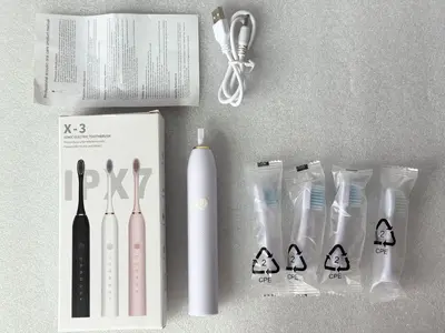 X3 Rechargeable Electric Toothbrush with Water Flosser, Adults and Kids - 11