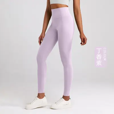 NUF Lycra антибактериальные леггинсы для йоги с эффектом Bare-Feel, женские облегающие спортивные брюки с высокой посадкой, для фитнеса, бега и тренировок, высокоэластичные длинные брюки - 6