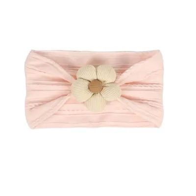 Children's Nylon Headband with Flower and Jacquard, High Elastic - 9