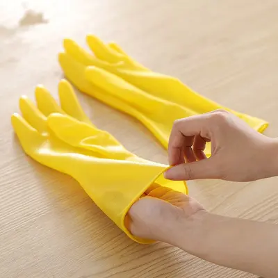 Thick Waterproof Latex Cleaning Gloves, Wear-Resistant