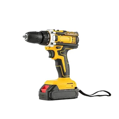 Lithium-ion cordless impact drill driver kit with accessories