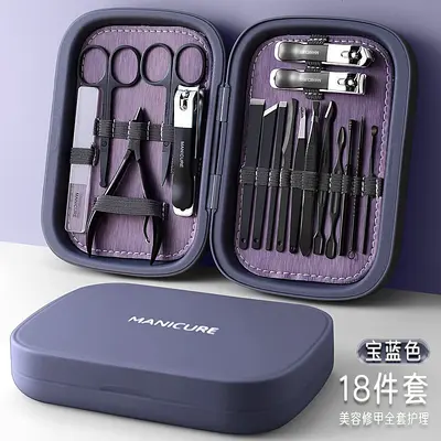 Nail Scissors Set Stainless Steel Pedicure Tools - 11
