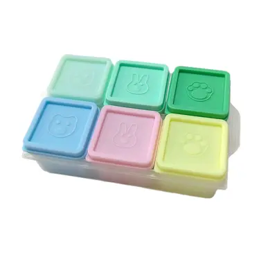 Neues Produkt Frischhaltungs-Lebensmittelergänzungsbox gefrorene Eiswürfelform Verpackung Lagersilikonhochtemperaturbeständige unabhängige großvolumige Form