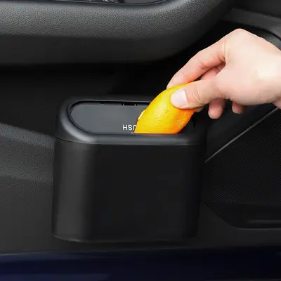 New energy vehicle-mounted trash can car door side-mounted waterproof storage bucket with lid storage trash can car storage - 3
