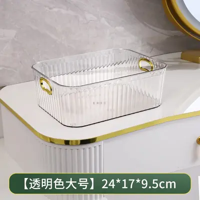 Acrylic cosmetic storage box, transparent design - 8