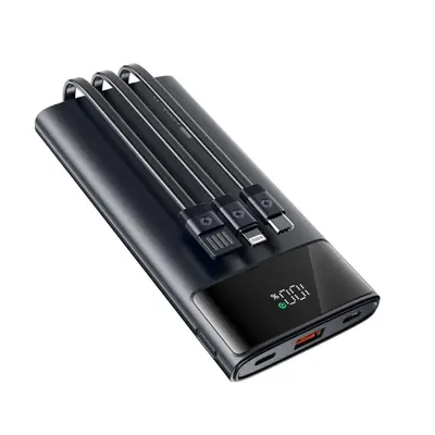 Cross-border Built-in Cable Power Bank PD22.5W Super Fast Charging Digital Display Mobile Power Source Gift Customizable Power Bank