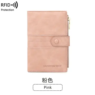Cross-border New Anti-theft RFID Passport Holder Zipper Buckle Passport Cover Document Holder Multifunctional Travel Passport Bag - 8