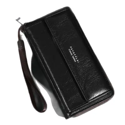 Long Men's Wallet, Solid Color, Lightweight for Daily Use - 5