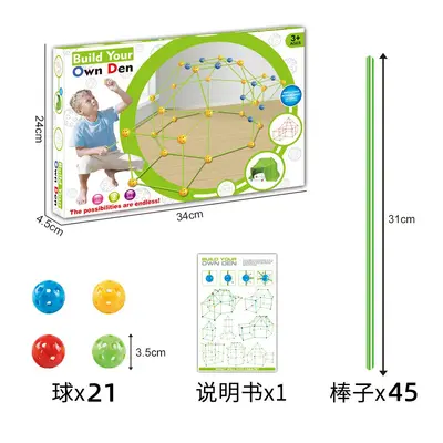 DIY-Perlen-Spielzeugzelt-Bausatz für Kinder - 12