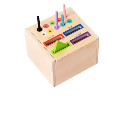 Wooden color classification box educational toy ages 3-6