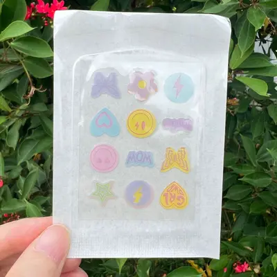 Hydrocolloid Acne Patch with Fun Pattern, Fluid-Absorbing - 9