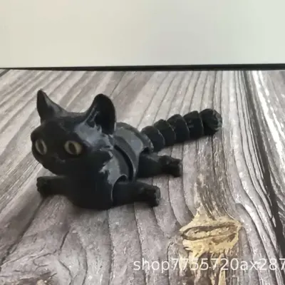 3D Baskı Sevimli Kedi Yavrusu Figürü, Çocuklar İçin Dekoratif Süs - 11
