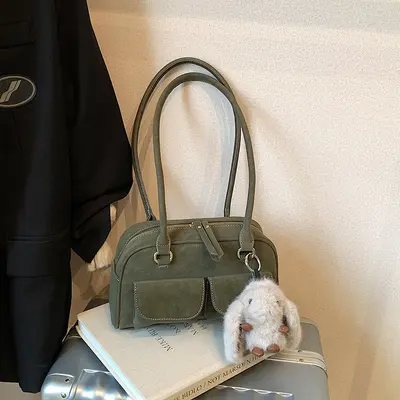 Women's Boston Shoulder Bag Fashionable Commuter Versatile Design - 10