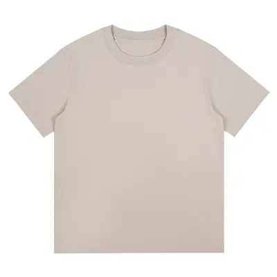 230g rundhals t-shirt kurzarm herren und damen sommer schwergewicht reine baumwolle lockere einfarbig basic t-shirt weiß bekleidung - 11