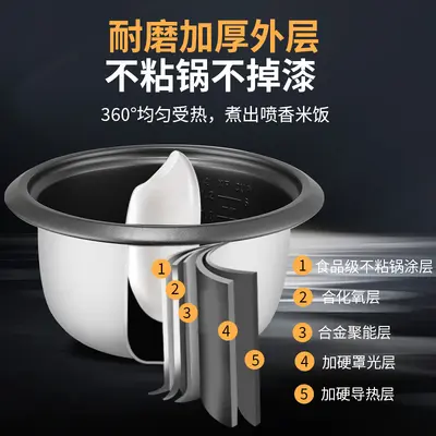 Electric Rice Cooker, 1-4 L, Multifunctional, Steaming - 3