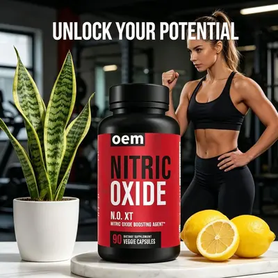 爆款现货 一氧化氮胶囊NITRIC OXIDE健身适配植物胶囊 跨境批发