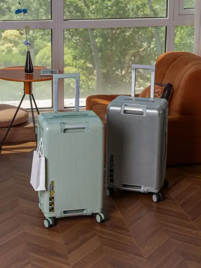 Large Capacity Hard Shell Trolley Suitcase with Combination Lock - 5