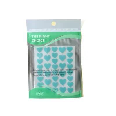 Heart Pattern Hydrocolloid Acne Patch for Day and Night Use