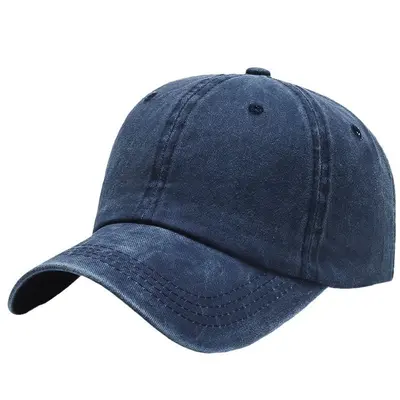 Cross-border special washed cotton plain baseball cap for women and men, suitable for every season, children's cap.