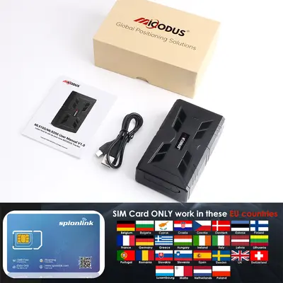 MiCODUS ML910G 4G Magnetic GPS Tracker, 10000 mAh, Anti-Theft - 8
