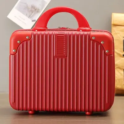 Portable Mini Suitcase with Combination Lock, Cosmetic Bag, Carry-On Size - 5