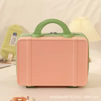 Women's Lightweight Carry-On Suitcase, 16 Inch, Mini Makeup Case Set - 13