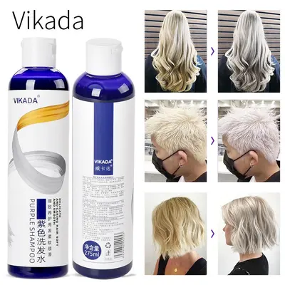 VIKADA Purple Shampoo for Post-Dye Care, Ash Grey and Silver Hair - 4