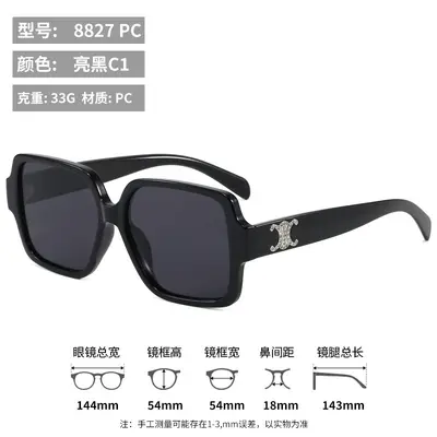 Large Frame Fashion Women's Sunglasses, 2026 Model - 7