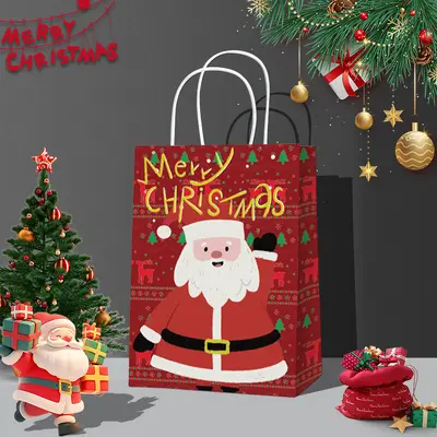 Neujahrs-Kraftpapier-Geschenktasche, Überraschungspaket - 12