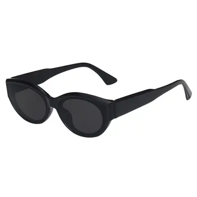 Black Small-Frame Cat-Eye Sunglasses, Personalizable Frame - 6