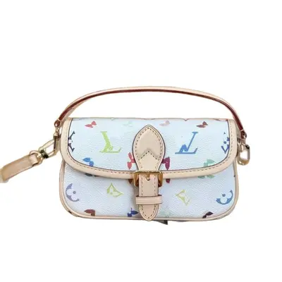 White Women's Crossbody Bag, Large Capacity Commuter Bag - 5