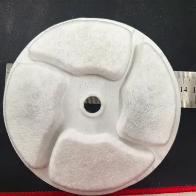 圆形配海棉滤芯椰壳活性炭过滤棉猫咪喷泉不锈钢自动饮水机饮水器