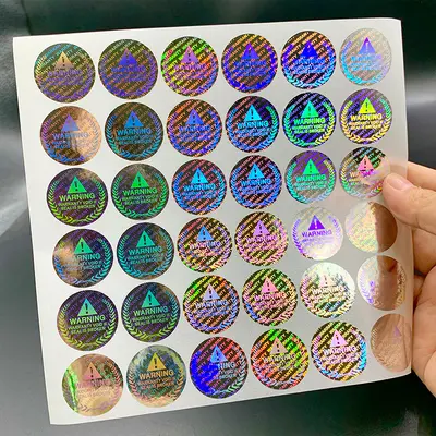 Laser Holographic Anti-Counterfeit Label, Self-Adhesive Sticker