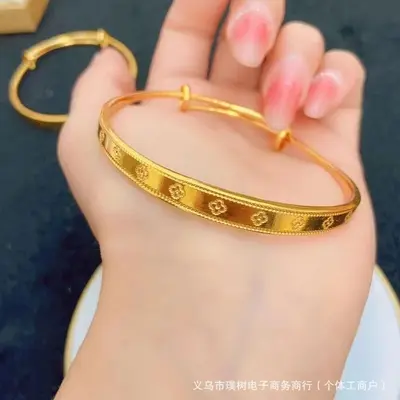 Sha jin bell ruyi bracelet for women, open adjustable, new Chinese style - 10
