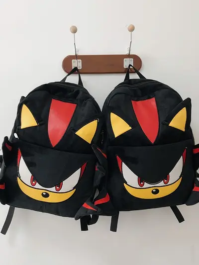 Dark Sonic Rucksack Paar Cartoon Schulrucksack Damen Schüler Große Kapazität Reiserucksack Herren - 3