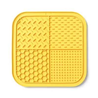 Silicone Pet Lick Mat, Slow Feeding Mat for Cats and Dogs, Strong Suction Cups - 11