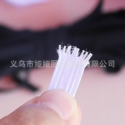 High-Elastic Flat Narrow Elastic Band 3mm and 6mm, Black and White - 3
