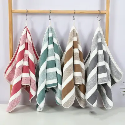 Coral Fleece Towel Set 8-Piece, Absorbent Couple Bath and Beach Towels