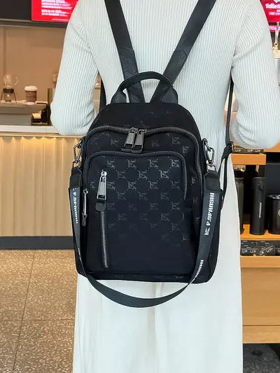 Women's Solid Colour Backpack, Lightweight, Winter 2025 - 1