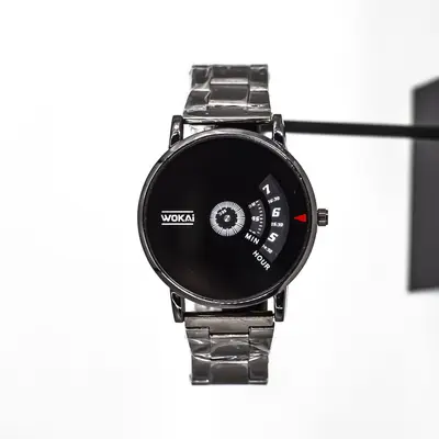 Waterproof Mens Quartz Watch, Stainless Steel, for Couples