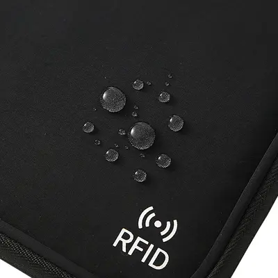 Taslon RFID kartlı pasaport ve belge çantası