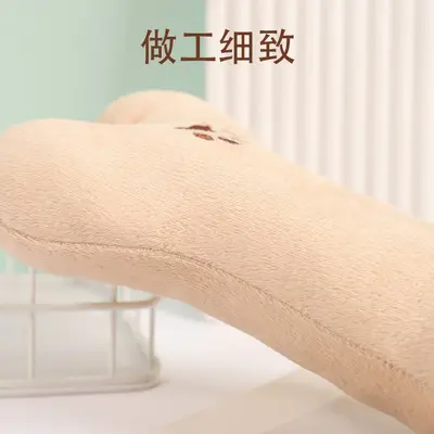 Kemik Şekilli Evcil Hayvan Oyuncağı, Nakışlı Peluş, Diş Kaşıma, Dört Mevsim Yastık - 5